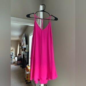 Vibrant Pink Sleeveless Dress